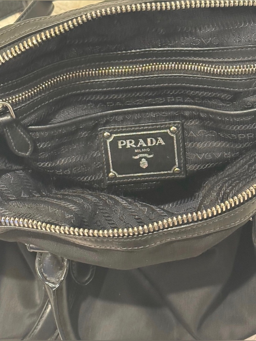 Pre-Loved Authentic Vintage Prada Tessuto - Picture 6 of 12
